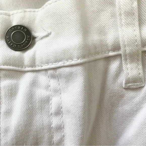 Ralph Lauren Women's Jeans White Stretch Premier Straight Pants 12 NWT - Picture 11 of 12